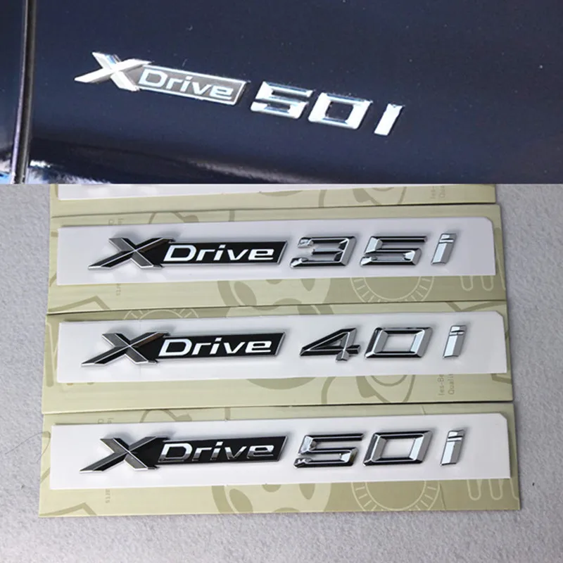3D ABS Xdrive 20i 28i 30i 35i 40i 50i эмблема значок для крыла автомобиля наклейки BMW X1 E84 F48 X3 E83 F25