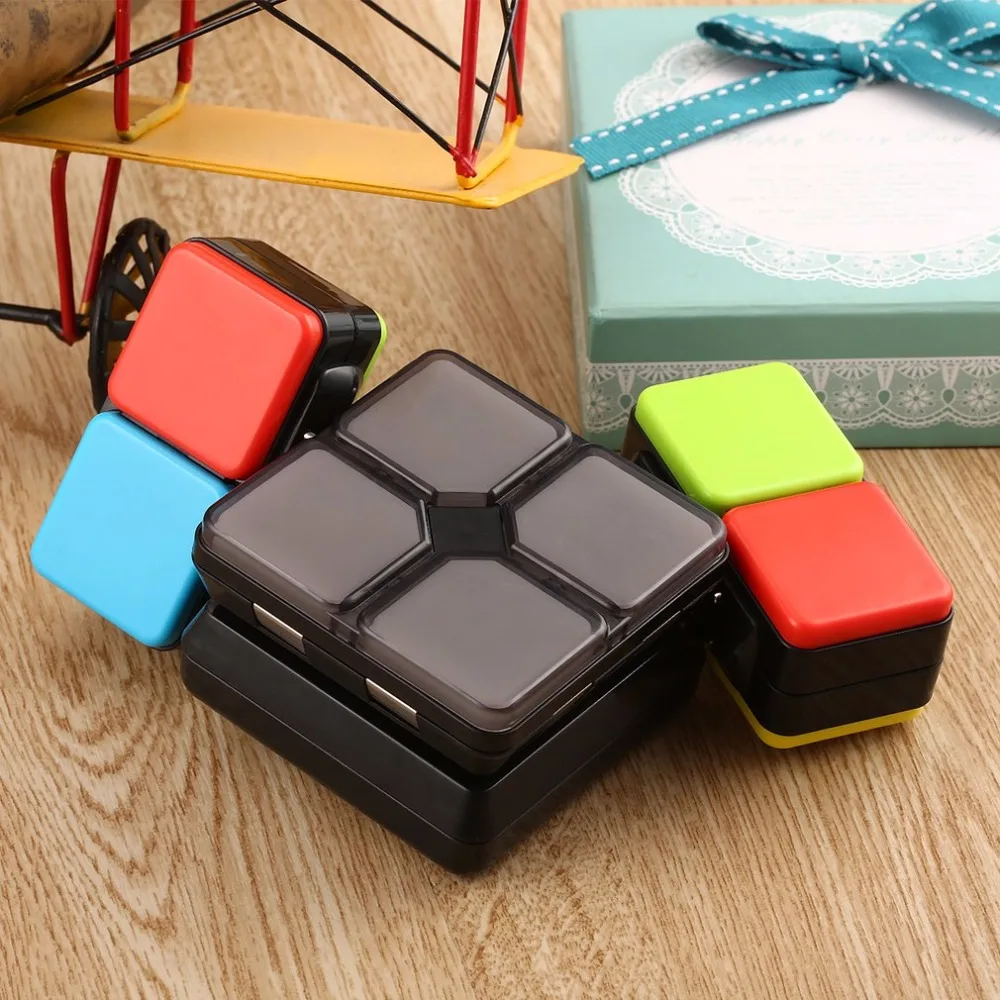 4 режима игры Magic Cube Flip Slide Cube Puzzle Toy со световым уровнем скорости памяти Мультиплеер режимы электронное образование игрушки