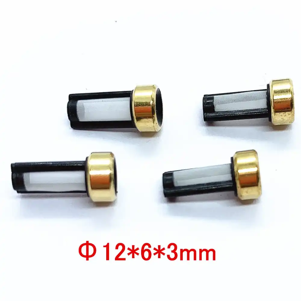 100 piezas Inyector de combustible de alta calidad autos Micro Filtros de cesta 6*3*12mm Universal