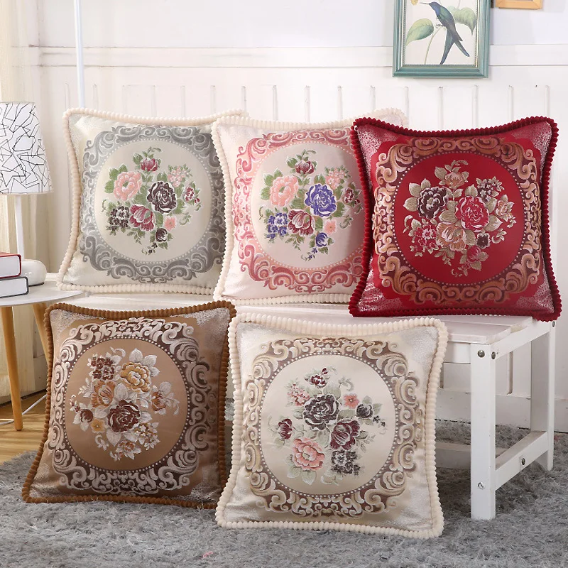 

Free Shipping 5 Colors 1 pcs 48cm Cushion Cover And Pillow Case For Office Chair Back Cushion Sofa Throw Pillow LWL001