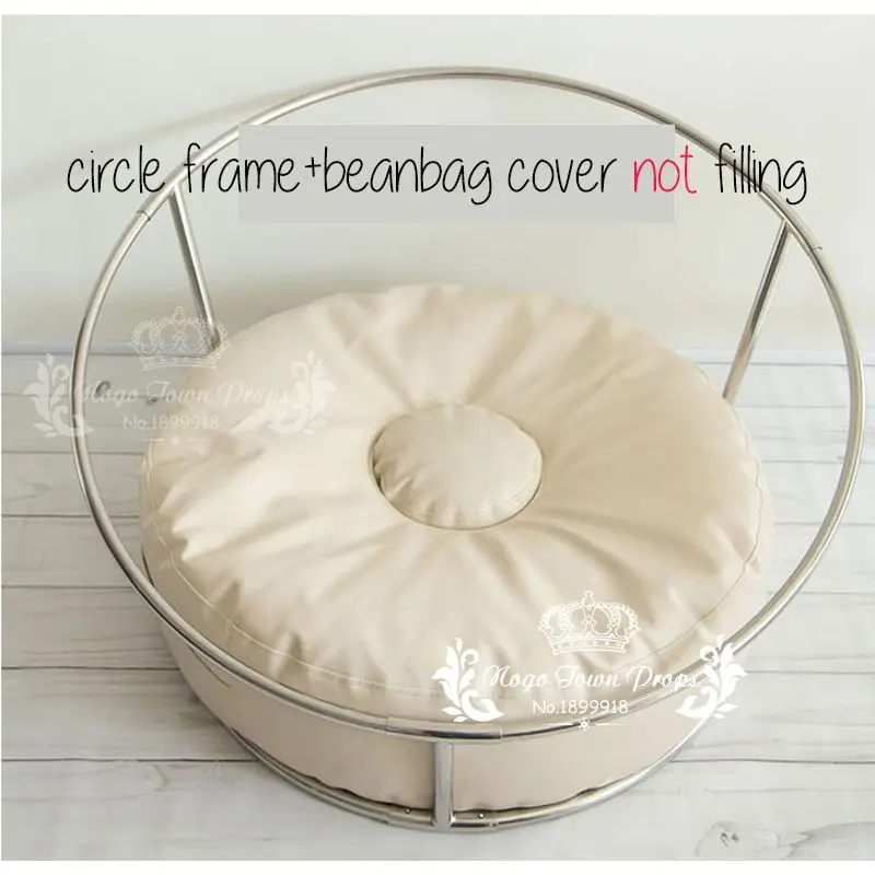 Fondo de fotografía para recién nacido, soporte para posar almohada, bolsa de granos, fondos para estudio de fotos, accesorios para fotos de bebé, conjunto de PUF