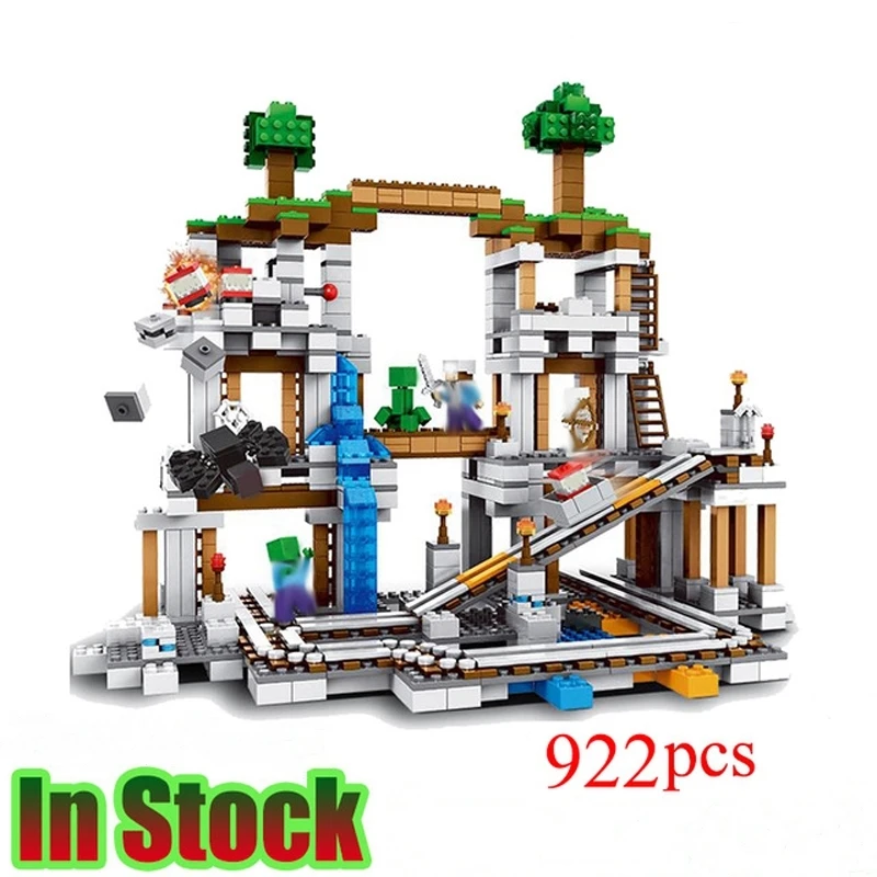 

Minecrafted LegoIN 922pcs The Mine My world Figure Kids Educational Building Blocks Bricks Toys For Children Gifts legoIN 21118
