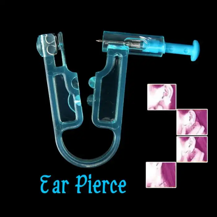 Профессиональный безопасный стерильный пирсинг для ушей из нержавеющей стали, набор для пирсинга Asepsis, инструмент с ушной шпилькой WH998