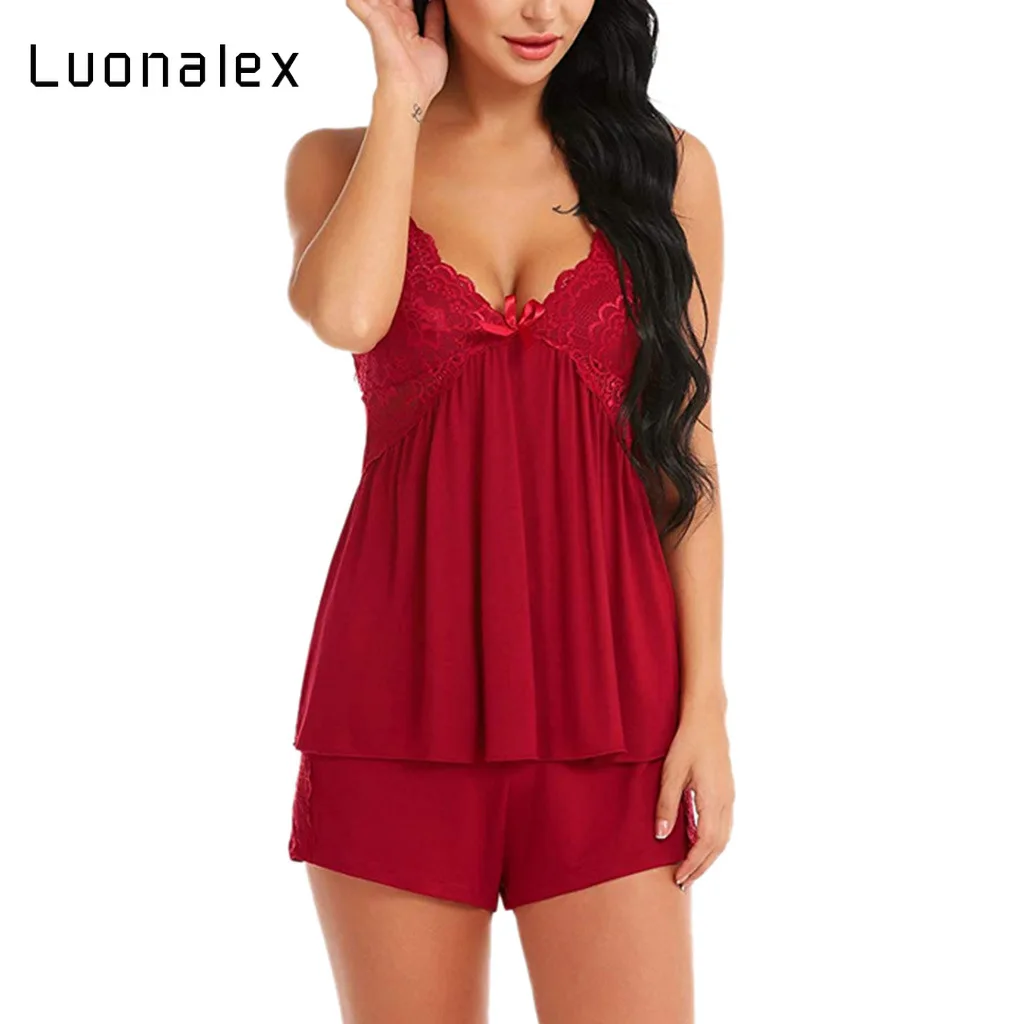

Luonalex Sexy Lingerie Hot Woman Porno Costumes Babydolls Underwear Lace Teddy Dress Female Erotic Sleepwear Erotic Nightwear