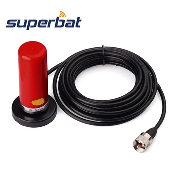 

Superbat Vehicle/Car Mobile Radio VHF/UHF Dual Band Antenna 9cm Base Magnetic Mount BNC Male Plug 5M Cable for BC125AT Scanner