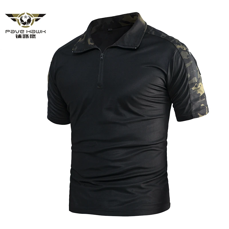OH WHY Men Military Polo Shirt Combat Tactical Polo Quick Dry Short Sleeve Polo Shirts S-5XL 