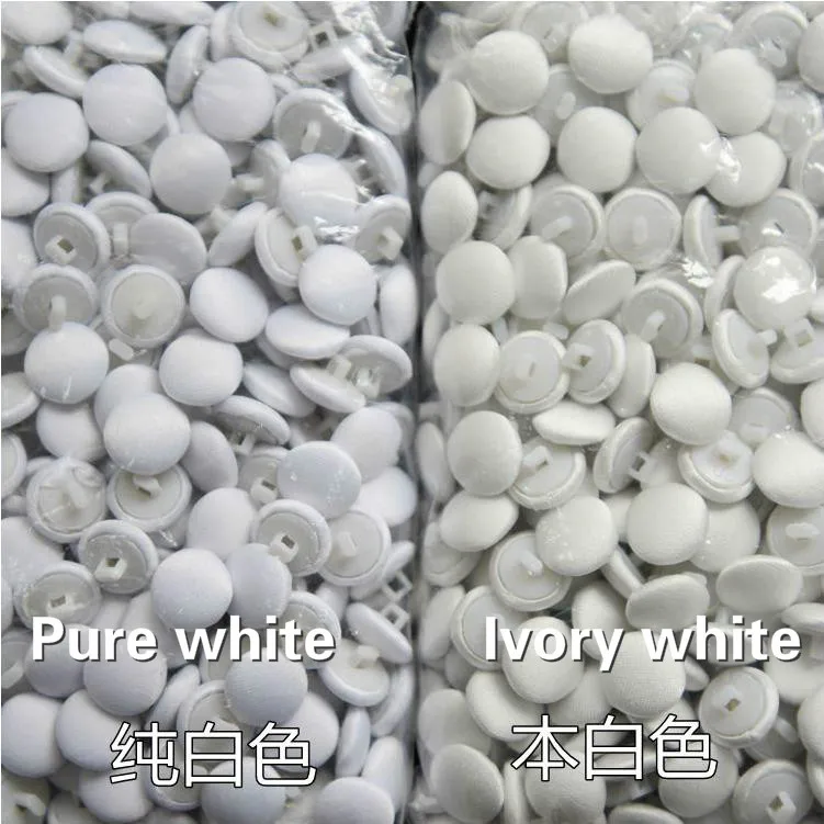 50Pcs/Lot Colorful Satin Cloth Button Wedding Dress Back Coat Shirt Diy Clothes Decoration (Send 1M Same Color Buckle Rope ) 3