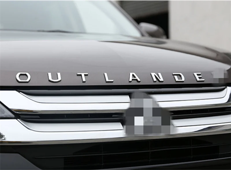 Автомобильные аксессуары из нержавеющей стали для Outlander, 3D буквы, автомобильные наклейки для Mitsubishi Outlander 2013 - Название цвета: for Outlander