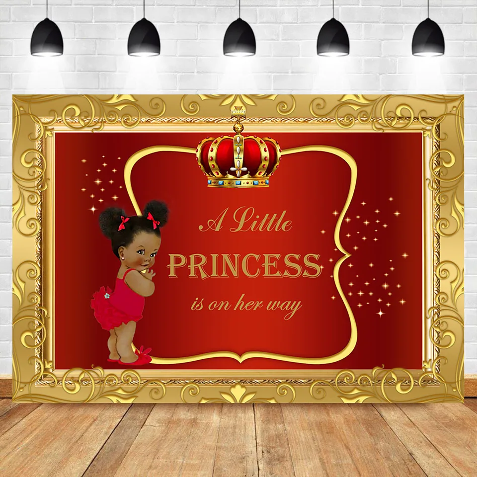 red black and gold baby shower decorations