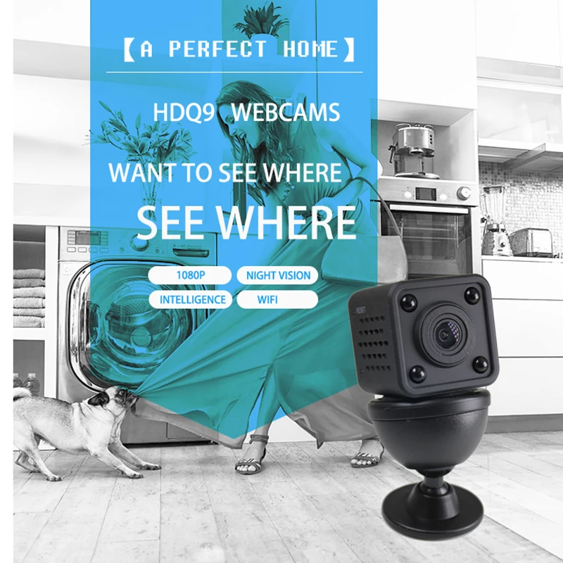 DDITOP HDQ9 Мини Wifi IP AP P2P камера ночного видения беспроводная сетевая домашняя DV HD DVR