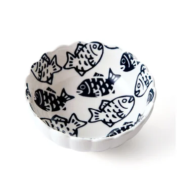 

Japanese and wind hand-painted ceramic bowl occupy the home Retro thread household utensils rice bowls salad bowl of soup bowl