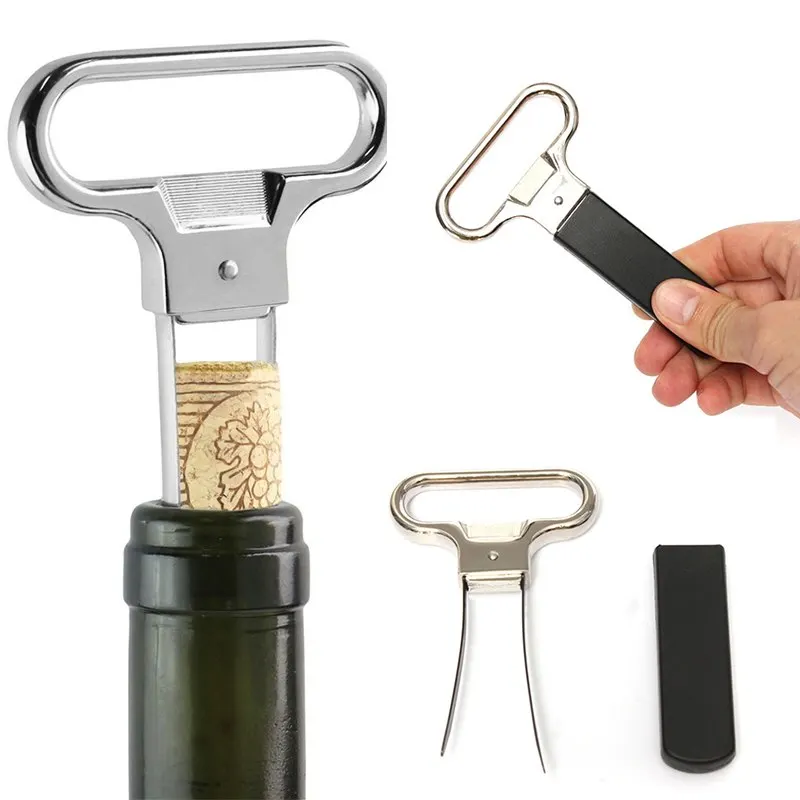 JX-LCLYL Professional Two-prong Red Wine Champagne Ah-so Opener Wine Cork Puller