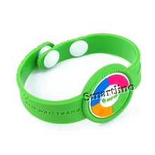 100 шт./лот водонепроницаемый регулируемый, ПВХ часы Пряжка RFID браслет NFC NTAG213 чипы 13,56 МГц RFID ремешок