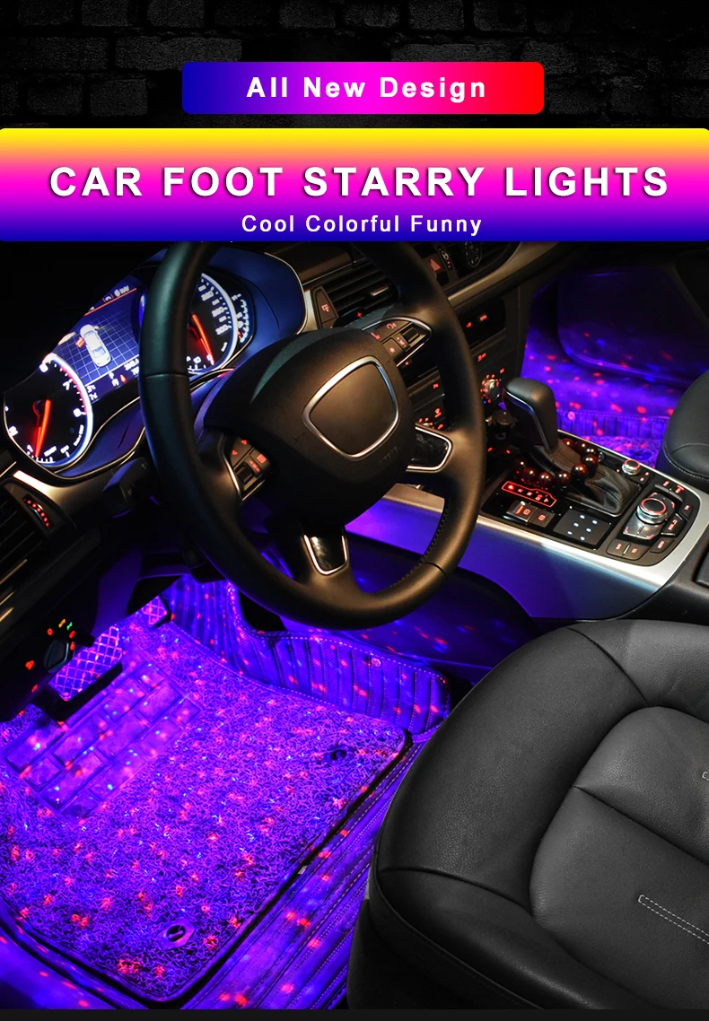 car led foot atmophere lights interior lamps (1)