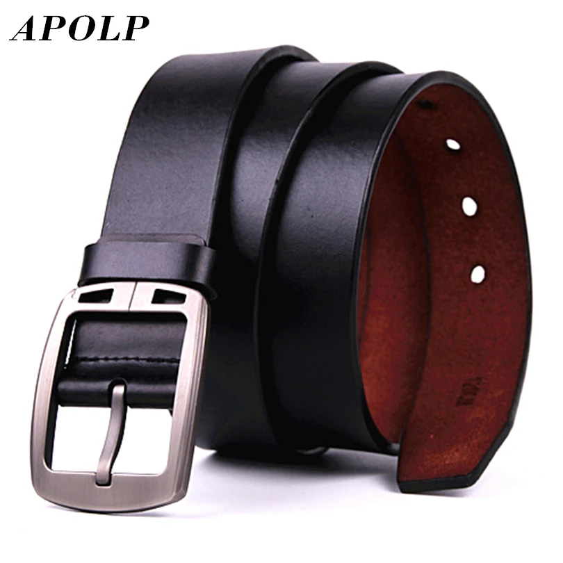 APOLP 2017 Мужской Ремень Из Натуральной Кожи Класса Люкс Для Мужчин Пряжкой Фантазии