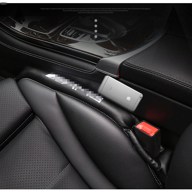 

2 PCS Front Car Seat Gap Stopper for Leak Proof Stop Pad Filler Spacer Soft Mat Cushion Cover Comfortable Car Accessories
