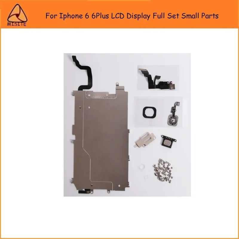 

2PCS/LOT Tested For Iphone 6 6G 6Plus 6P LCD Display Full Set Small Parts+Front Camera+Earpiece Flex Cable+LCD Metal Plate Cover