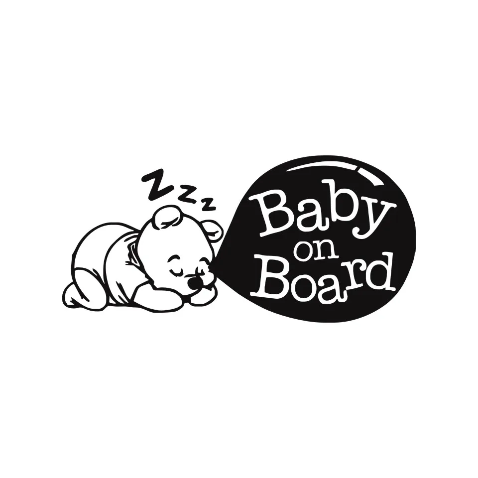 Cunymagos BABY ON BOARD Cute Cartoon Car Sticker Tail Warning Logo Decals Car Styling Auto Motorcycle Decal Stickers 17.88 (3)