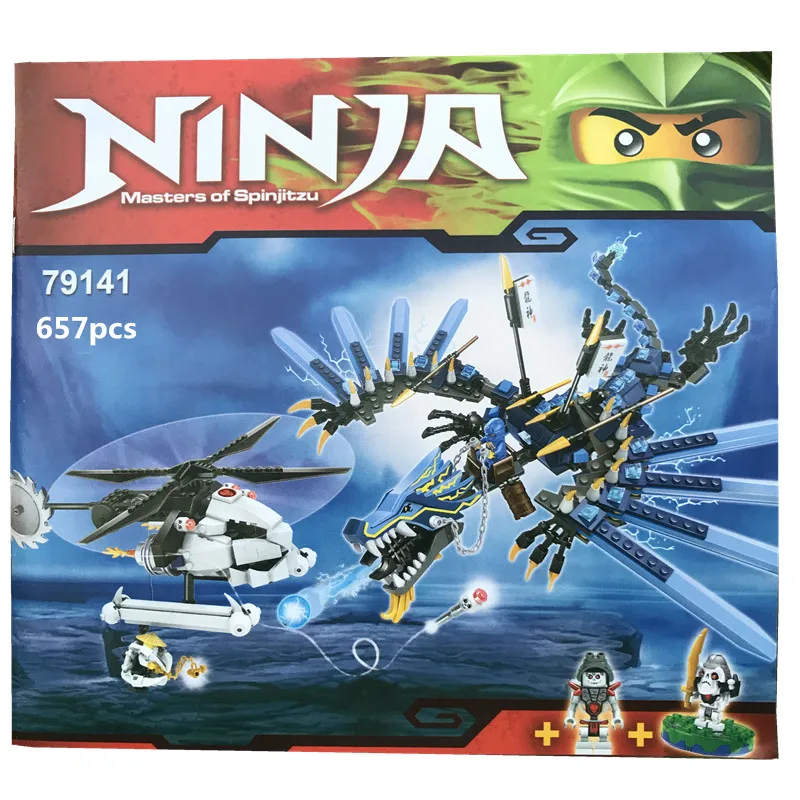 

657Pcs Ninjago Set Epic Dragon Battle Phantom Ninja Building Bricks Blocks Children's building blocks brick educational toys