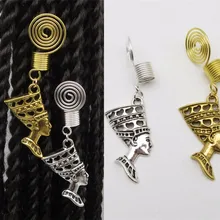 2 шт./упак. Золотой/Серебряный спиральные украшения талисманы коса для волос dread дредлок бусины манжеты кольца трубка для укладки волос аксессуары