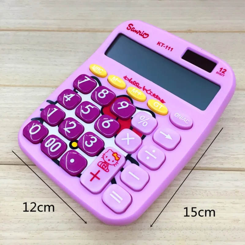 مرحبا كيتي الكرتون سطح المكتب حاسبة KT القط الشمسية حاسبة لطيف عبقور Calculadora الحب مكتب Hesap Makinesi
