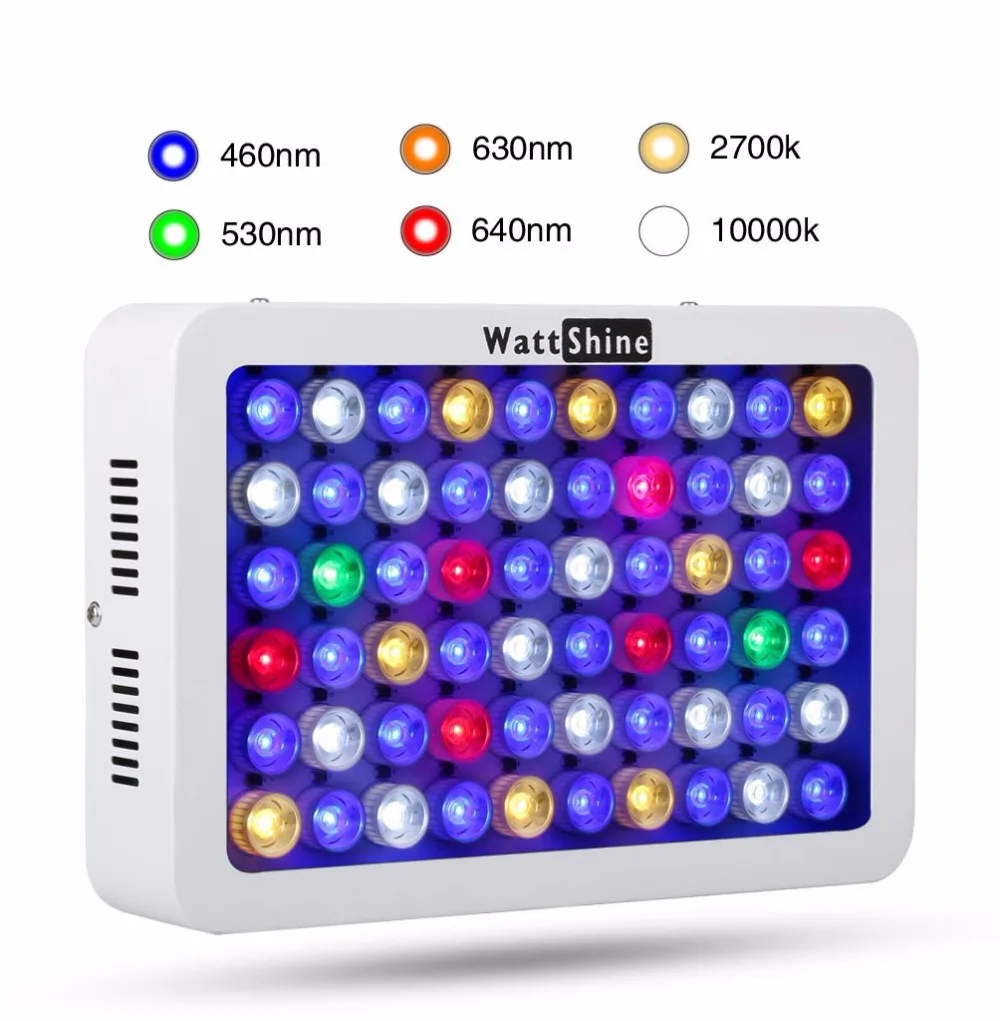 LED Aquarium Light 180W Series Dimmable Full Spectrum For Coral Reef Grow For Plants Fish Tank Aquarium Decorations Include  (216)