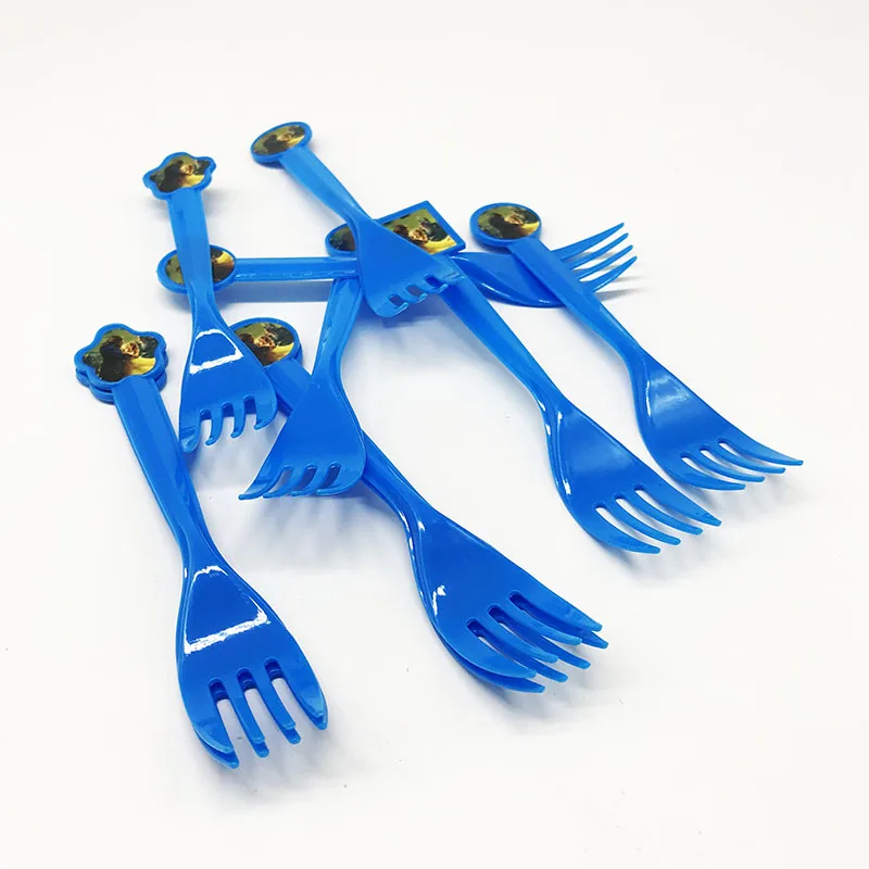 10pcs/pack Beauty and Beast theme party forks spoons knives Beauty and
