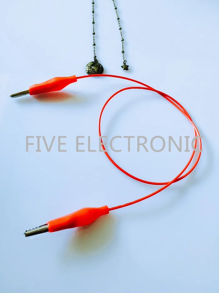 Двойной зажим типа крокодил с испытательной линией 22AWG кабель Размер: M 50 см (S L 25 100