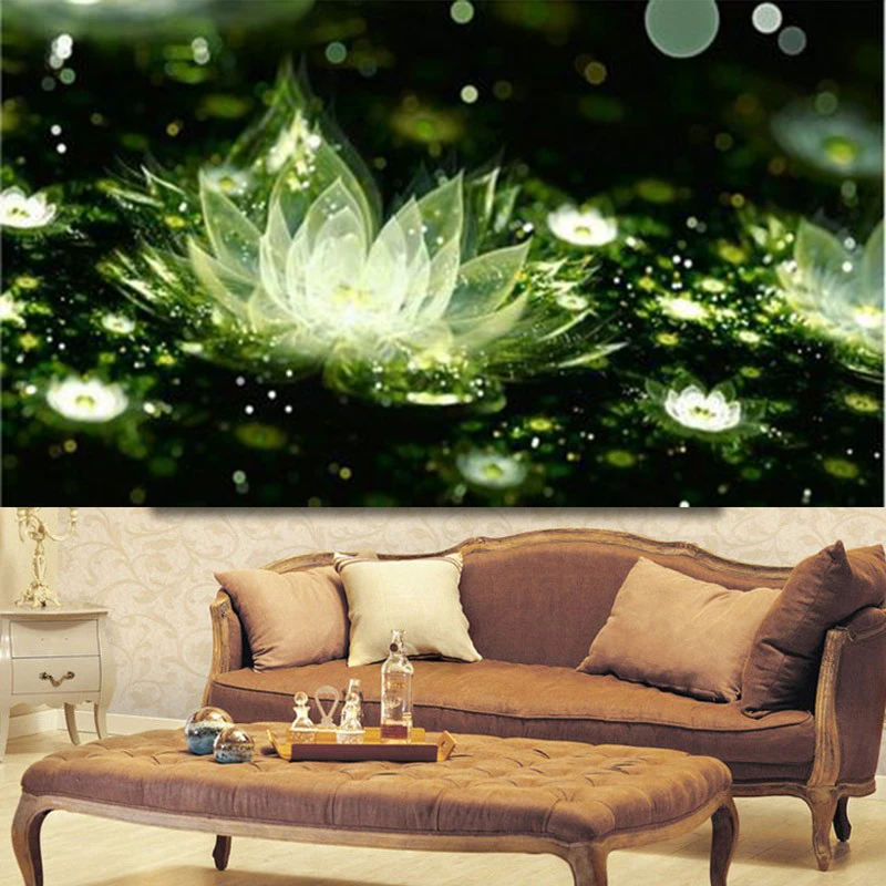 

3D DIY Moonlight lotus Diamond Painting Cross Stitch Flowers Needlework Decor Full Rhinestone Mosaic 5D Diamond Embroidery Icon