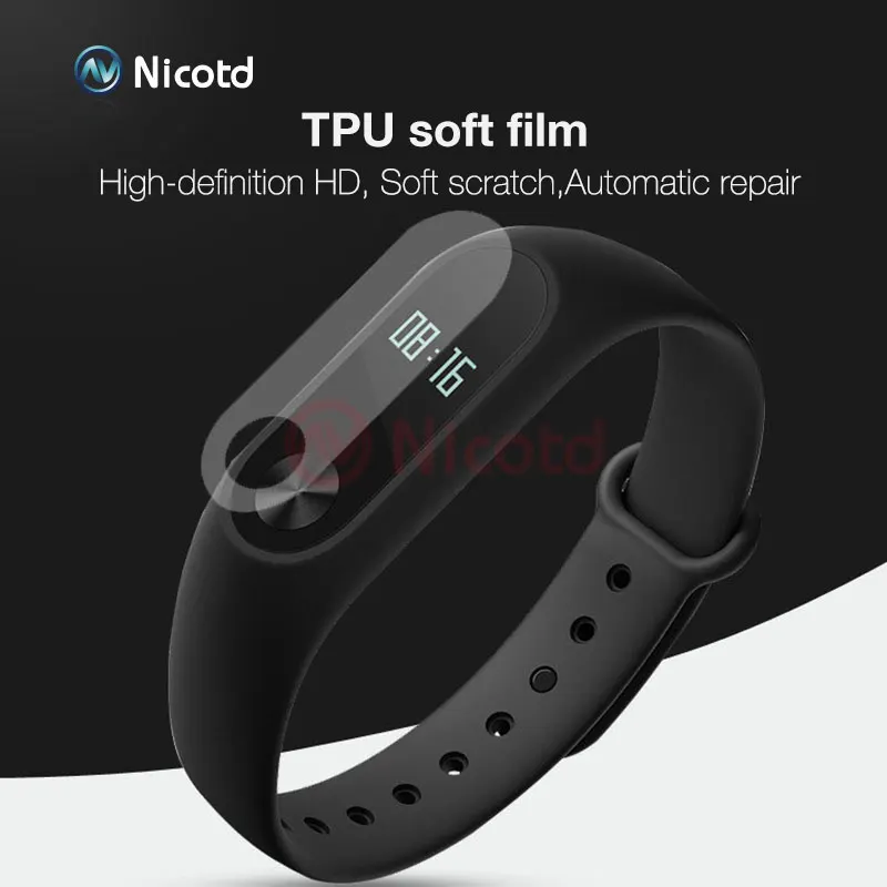 Ultrathin Soft (Not Tempered Glass) Screen Protector Film For Xiaomi Mi Band 2 Smart Wristband Bracelet  (5)