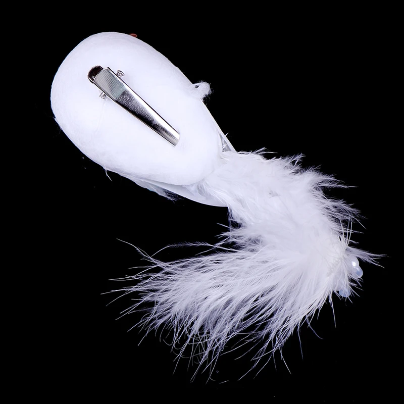 Ornament Crafts Miniature Ornament Feather Bird Figurines Miniature Figurines Decorative Fake Doves White Artificial Foam Feather Wedding Ornament Home Craft Table Decor