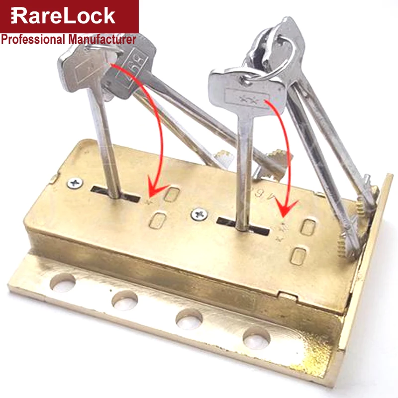 Rarelock BMMS409 латунный замок Valt для сейфа двери шкафа использовать как 2 группы ключей, чтобы открыть оборудование высокой безопасности