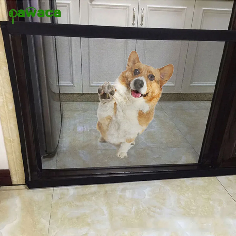 

Pet Gate Dog Pet Fences Portable Folding Safe Guard Indoor and Outdoor Protection Safety Magic Gate For Dogs Cat Pet