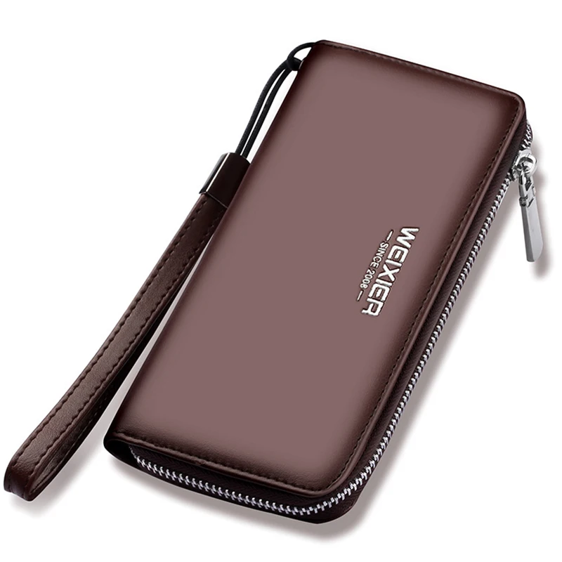 

Designer Men Wallets Long Casual Men Purse Clutch Male Wallets Zipper Purses Card Holder cartera hombre MWS268