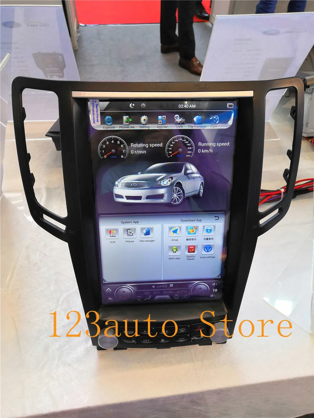 12,1 дюймов вертикальный Tesla стиль Android 8,1 автомобильный DVD gps плеер для infiniti G37 G35 G25 G37S радио аудио стерео PX6 CARPLAY