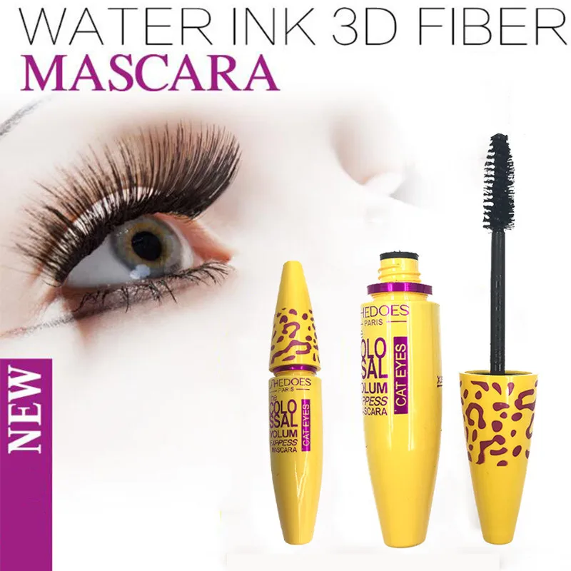 

1pcs Mascara Volume Express COLOSSAL Mascara with Collagen Cosmetic Extension Long Curling Waterproof Eyelash Black 3D fiber