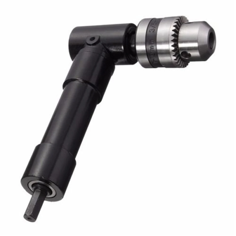 90 Degree Right Angle Electric Drill Corner 8mm Hex Shank Turning Device Bend Extending Three