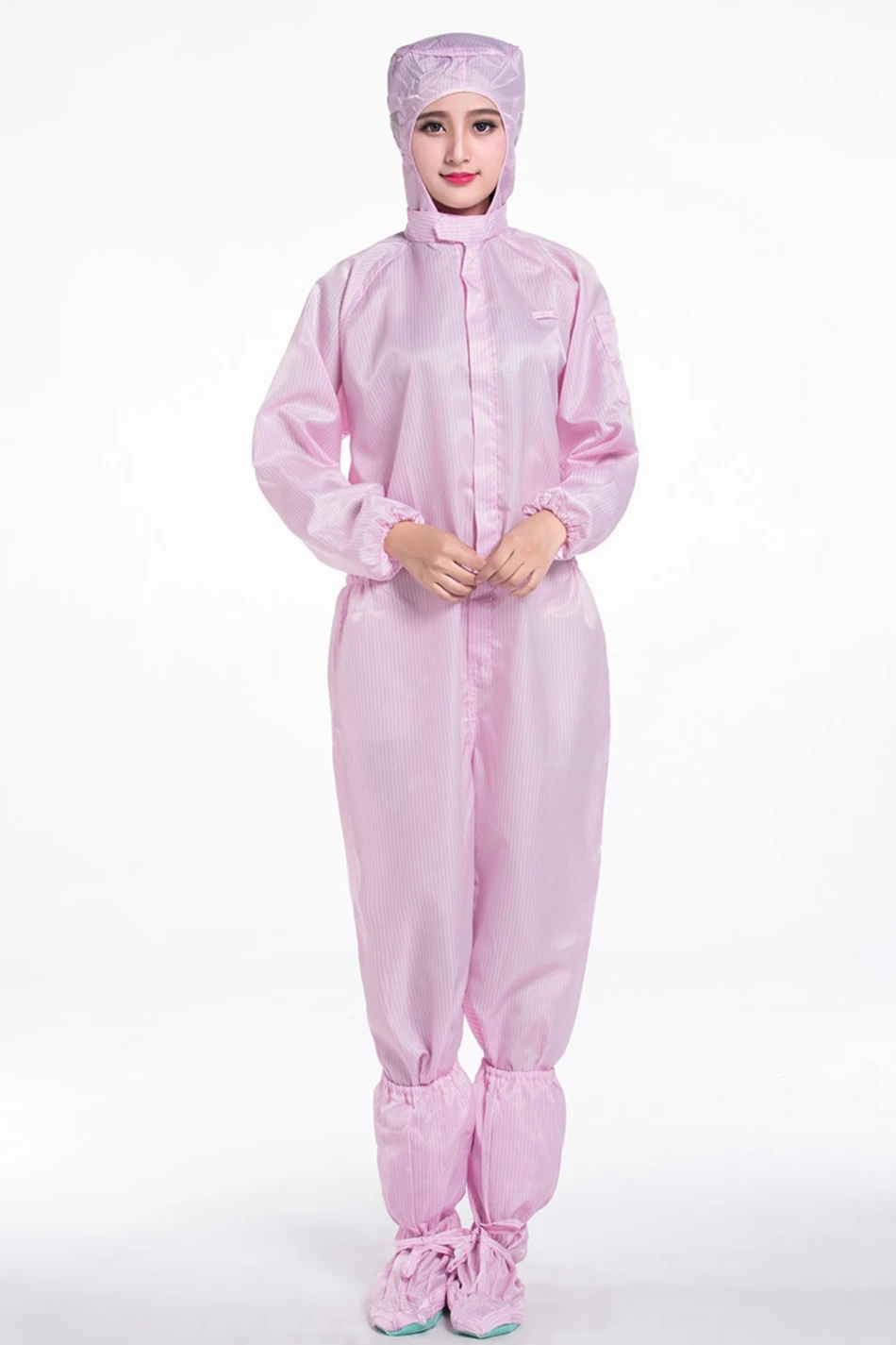 Men women Anti static Clothing Hooded Dust proof Coveralls Cleanroom