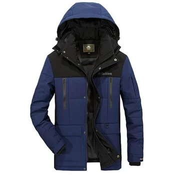 

Fashion Winter Jacket Men Thick Warm Coat Men Casual Loose Hooded Collar Windbreaker Military Mens Outerwear chaquetas hombre