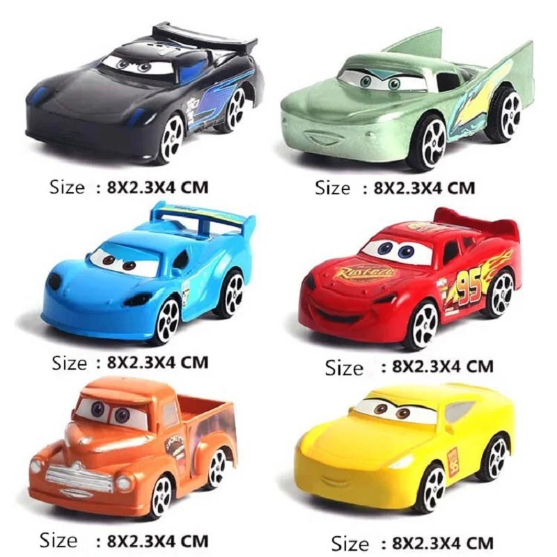 Автомобили disney Pixar Cars 3 6 шт./лот литье под давлением 1:55 коллекция Storm Jackson Lighting McQueen Smokey Высококачественная игрушка из пластика