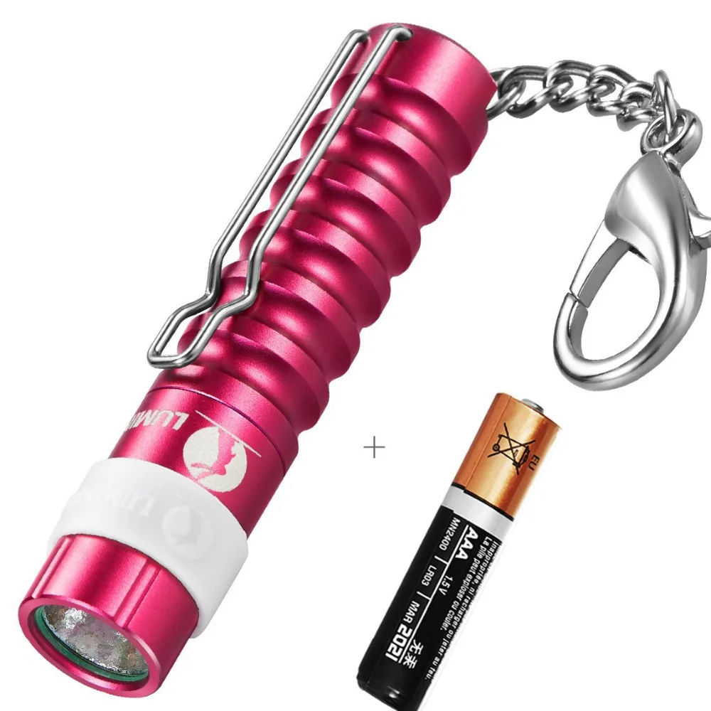 LUMINTOP Mini Worm Flashlight With 1x AAA Battery 110 Lumens Keychain