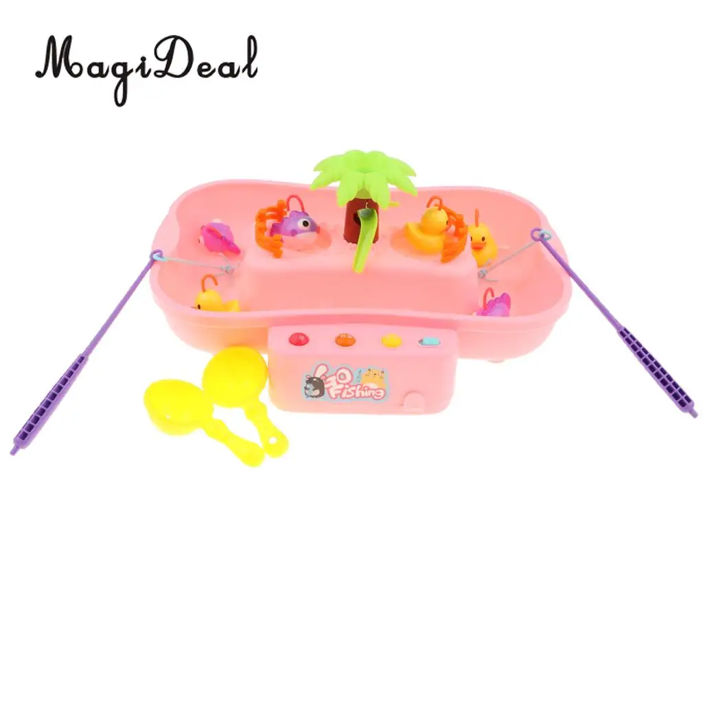 Electric Fishing Game Set with Music and Light, Kids Toddler Early Educational Toy, Best Gift for Boys and Girls 