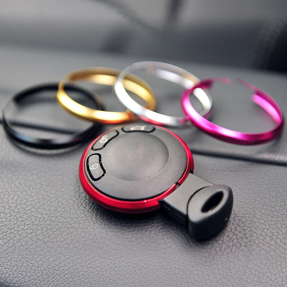 

High Quality Keychain Metal Protective Ring Decoration Ring For Mini Cooper SMart Key 7 Color