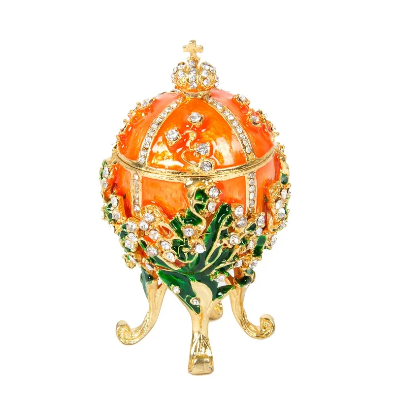 Fetcher бренд Металл Exqusite маленькое яйцо Faberge для украшения дома