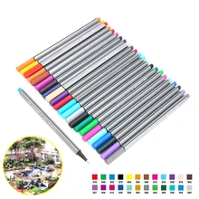 0,4 мм 24 ручки Fineliner красочный набор капиллярных ручек маркеры художественная живопись тонкий профессиональный карандаш для рисования чернил No-tox материал