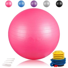 Спортивные 55 cm йога мяч упражнения шар ДЛЯ ФИТНЕССА фитнес, Пилатес Мяч Тренажерный зал баланс силовые тренировки Массажный мяч