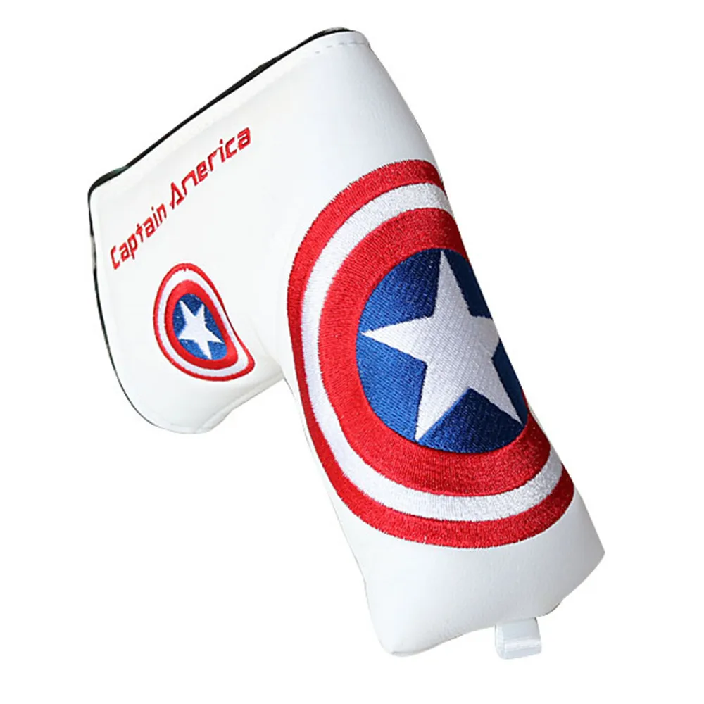 CRAFTSMAN GOLF Captain America Shield Blade Putter Headcovers (5)