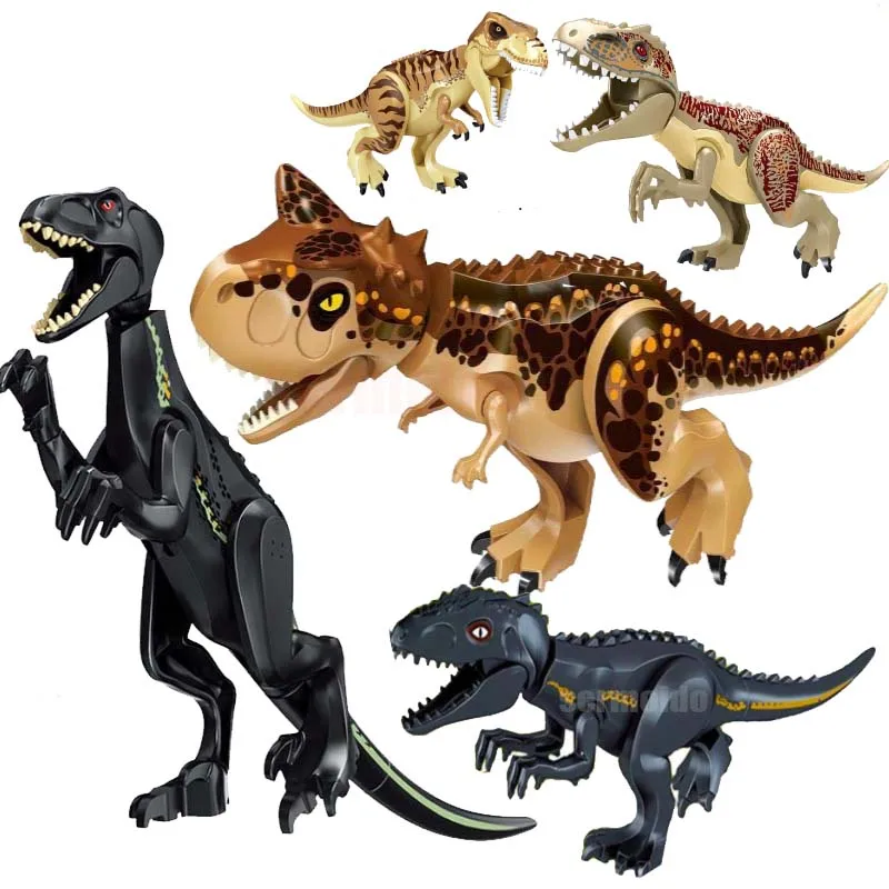

Jurassic World 2 Building Blocks Legoings Dinosaurs Figures Bricks Tyrannosaurus Rex Indominus Rex I-Rex Assemble Kids Toys