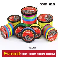 JOSBY Pesca Fly Fishing Line 8 Strand PE Carp Braided Wire Peche Sea Spinning Multifilamento Cord 12~120LB 1000M 500M 300M 150M 2