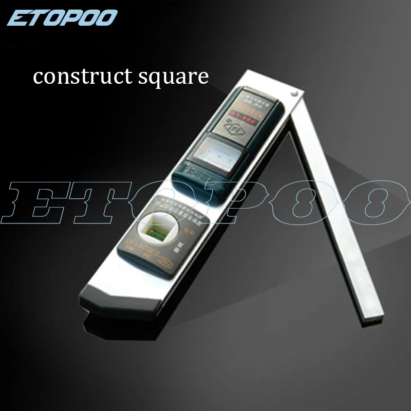 

270 degrees of rotation with Dial inside and outside measure construct Square L type protractor angle detection ruler